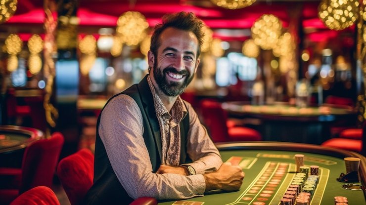 Pemain menggunakan aplikasi hokibet888 untuk bermain roulette live Red Tiger di perangkat mobile